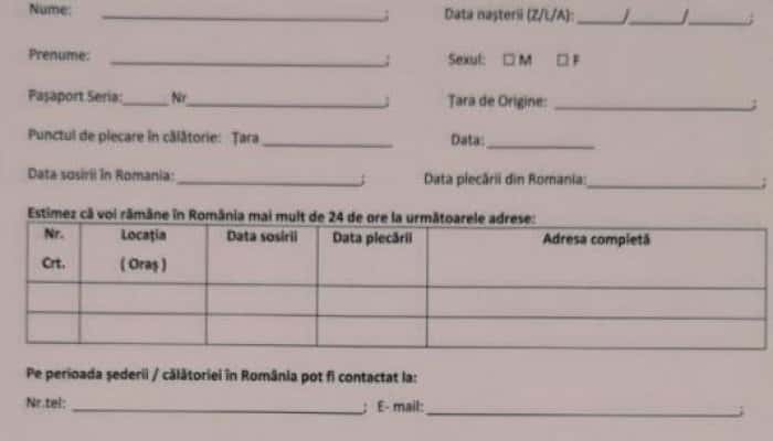 Cetățenii care dau declarații false la intrarea în țară riscă dosar penal