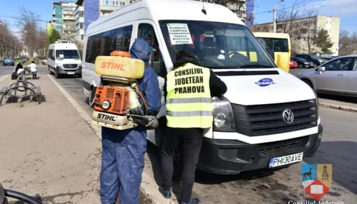 Conducerea CJ Prahova a dispus igienizarea și dezinfecția mijloacelor de transport intrajudețean