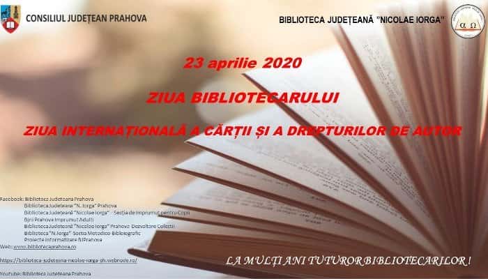 OMAGIU CĂRȚII, la Biblioteca Județeană ”Nicolae Iorga”, Ziua mondială a cărții și a dreptului de autor