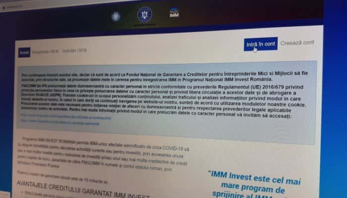 Site-ul IMM INVEST a fost relansat. În primele 10 minute de funcționare, peste 60 de firme au aplicat pentru finanțări