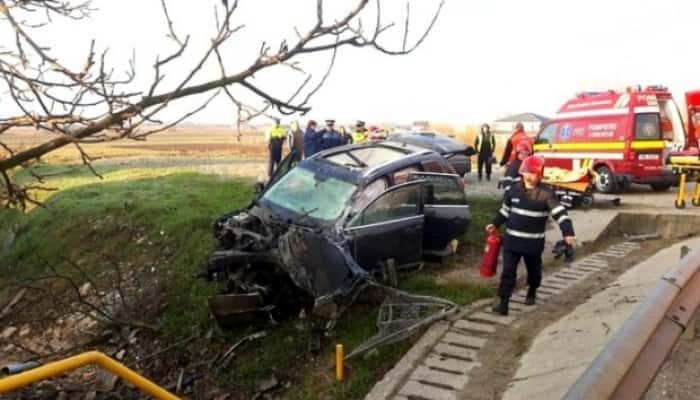 Accident cumplit pe DN2. O persoană a murit pe loc, iar alte trei au fost rănite