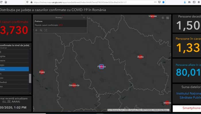 CORONAVIRUS PRAHOVA | 213 cazuri confirmate în Prahova, de la începutul epidemiei