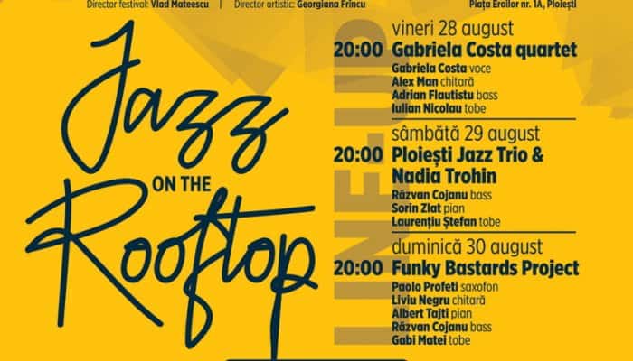 JAZZ ON THE ROOFTOP | Concerte pe acoperişul Primăriei Ploieşti, la finalul acestei săptămâni