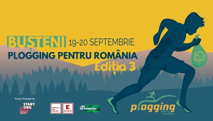 Plogging pentru România, mişcare ecologică prin sport, vine la Buşteni!