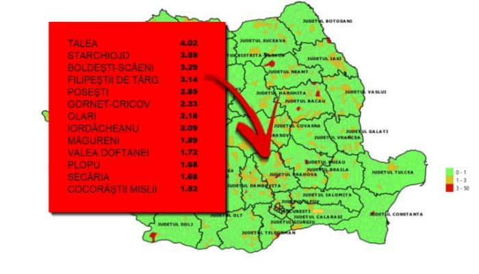 ÎNCEPEREA ŞCOLII | 13 localităţi din Prahova au peste 1,5 cazuri de COVID-19 la mia de locuitori, 4 depăşesc pragul pentru carantină