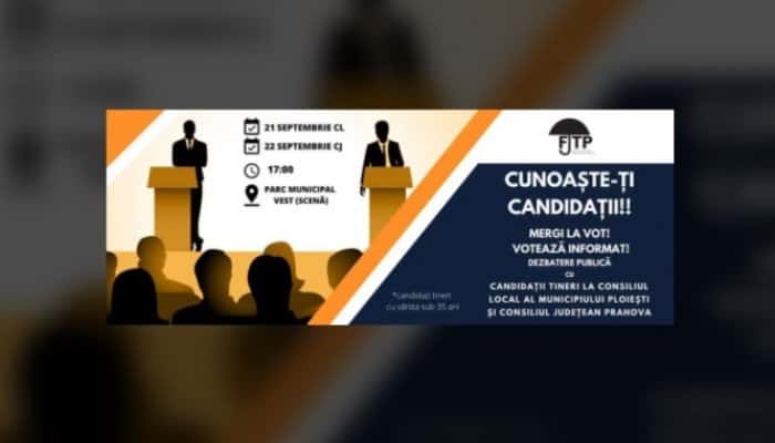 Dezbateri electorale cu cei mai tineri candidați la Consiliul Local Ploiești și Consiliul Județean Prahova