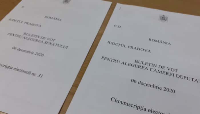 FOTO | Cum vor arăta buletinele de vot din Prahova la alegerile parlamentare. Azi s-a aprobat forma finală