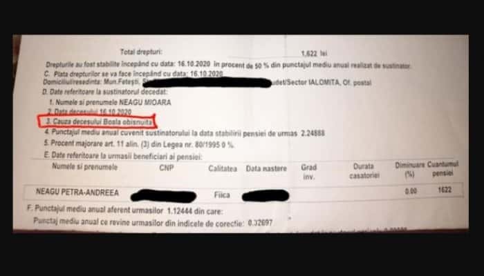 Revolta fiicei fostei șefe UPU Fetești, răpuse de Covid la numai 48 de ani, la primirea decizie privind pensia de urmaș: &quot;Rușine!&quot;