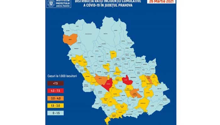 Șase localități din Prahova, de astăzi, în scenariul roșu. Păulești și Plopu, primele comune în care ar trebui aplicate noile restricții