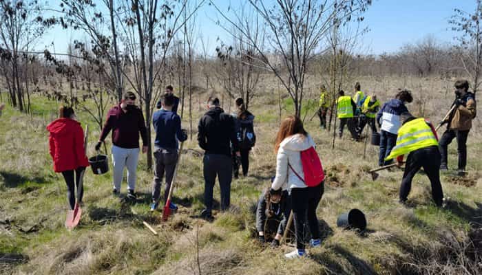 FOTO | Petrotel-Lukoil și Rotary Club continuă transformarea fostei gropi de gunoi a Ploieștiului într-o veritabilă pădure