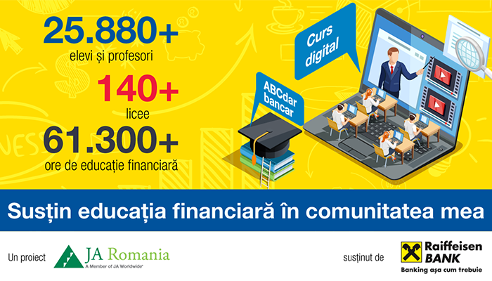 ABCdar bancar | Liceul “Lazăr Edeleanu” Ploiești primește finanțare pentru echipamente tehnice, în cadrul unui proiect JA România