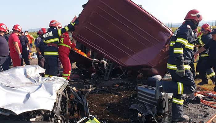 Accident cu sapte morti in judetul Bacau