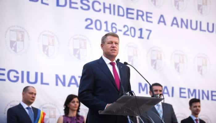 klaus iohannis valea doftanei deschidere an scolar