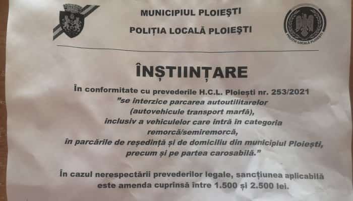 instiintari autoutilitare ploiesti