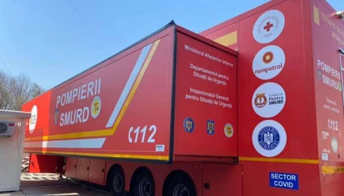 Unitatea mobilă de terapie intensivă achiziționată cu sprijinul Rompetrol, pusă în funcțiune la Medgidia