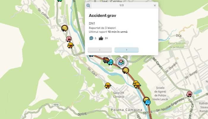 Accident pe DN 1, în zona Cornu. Cinci victime, inclusiv un copil de șapte ani