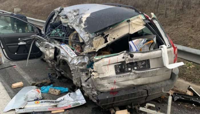 Accident pe autostrada A1 | O maşină oprită a fost izbită de un TIR