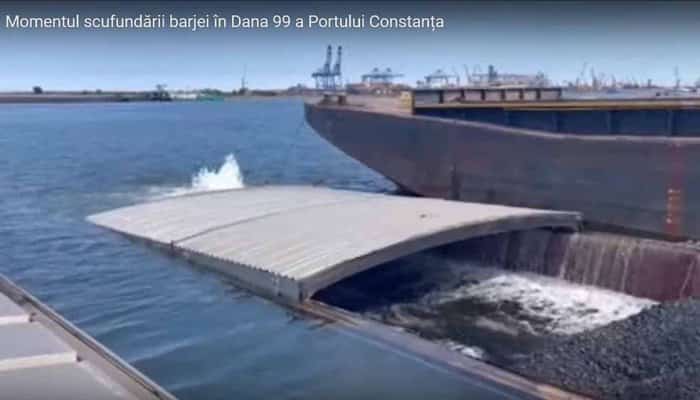 Alertă! O barjă cu 1.500 de tone de cărbune din Rusia s-a scufundat în Portul Constanța