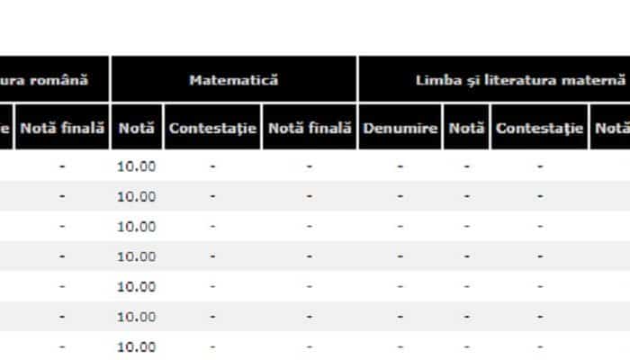 medii 10 evaluarea națională