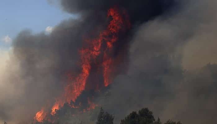 avertizare incendii Grecia