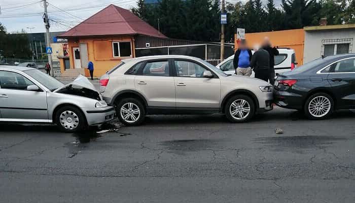 accident în lanț