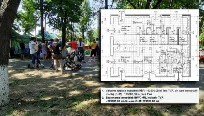 Toaletă publică la preţ de apartament, la Parcul Bucov