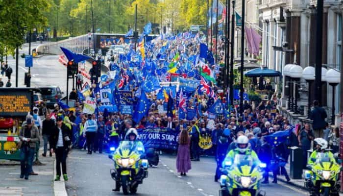 Protest împotriva Brexit. Mii de britanici au mărşăluit pe străzile din Londra