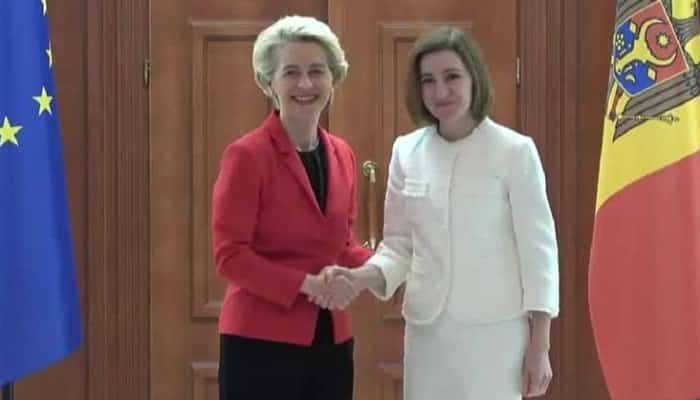 Maia Sandu, la declaraţiile de presă comune cu Ursula von der Leyen: „Mulţumim României datorită căreia astăzi avem curent electric în casele noastre”