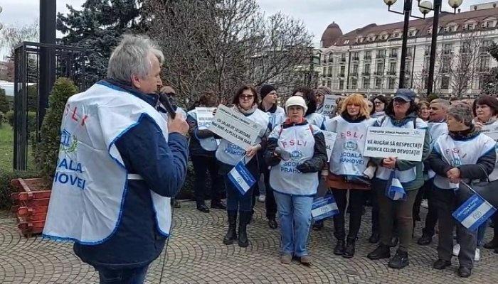 protest învățământ ploiești