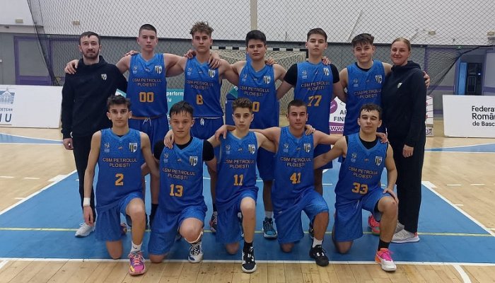 Echipa de baschet U15 a CSM Ploiești s-a calificat în semifinalele campionatului național