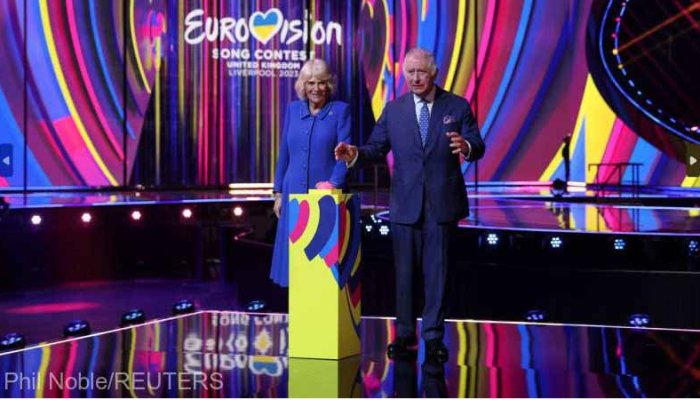 Regele Charles al III-lea a prezentat scena oficială a concursului Eurovision 2023