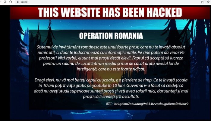 hackeri ministerul educatiei