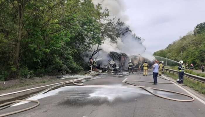 Un om a murit într-un accident urmat de un incendiu, pe Centura Capitalei