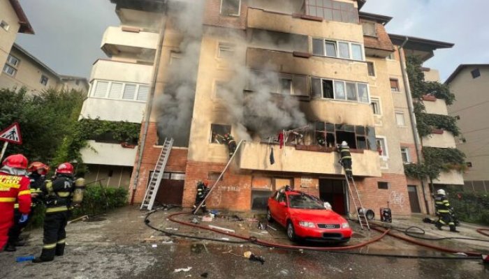 Două persoane au murit după o explozie într-un apartament din Sibiu