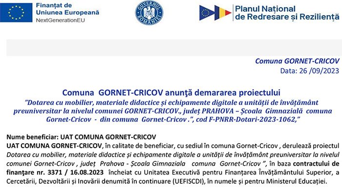 gornet - cricov