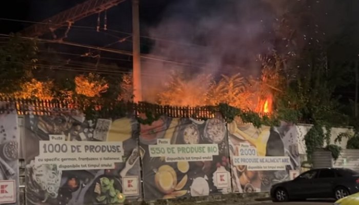 incendiu kaufland sud cale ferata