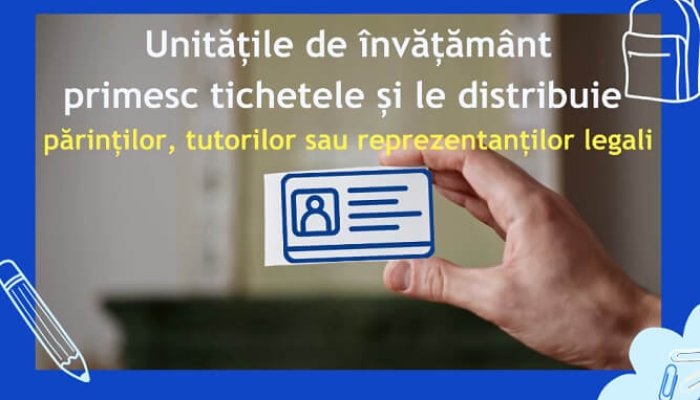 tichete educaționale pentru elevi și preșcolari