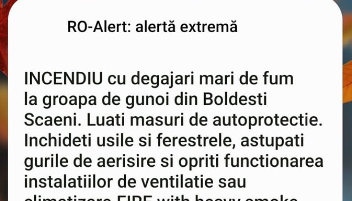 incendiu fum masuri boldești-scăeni