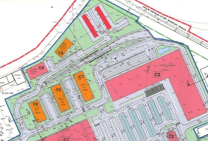 plan urbanism centru comercial kaufland nou ploiesti mihai bravu