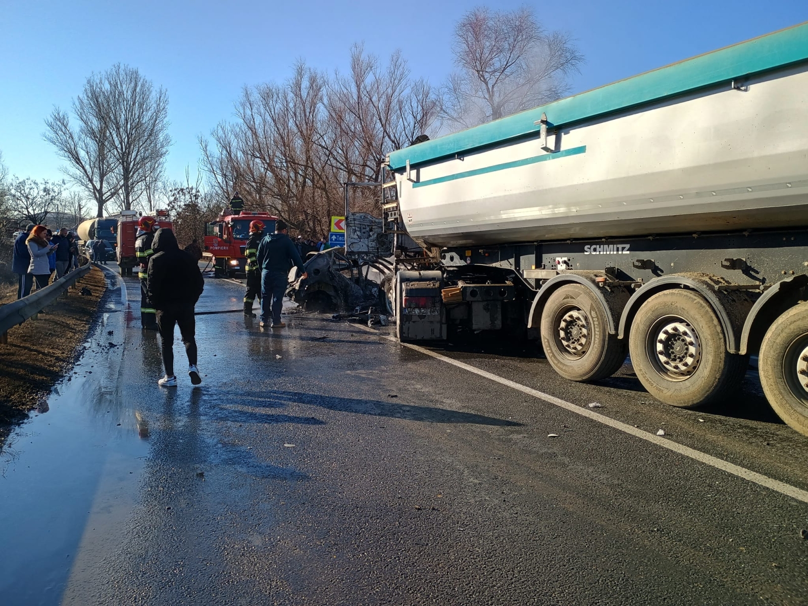 accident incendiu Galați