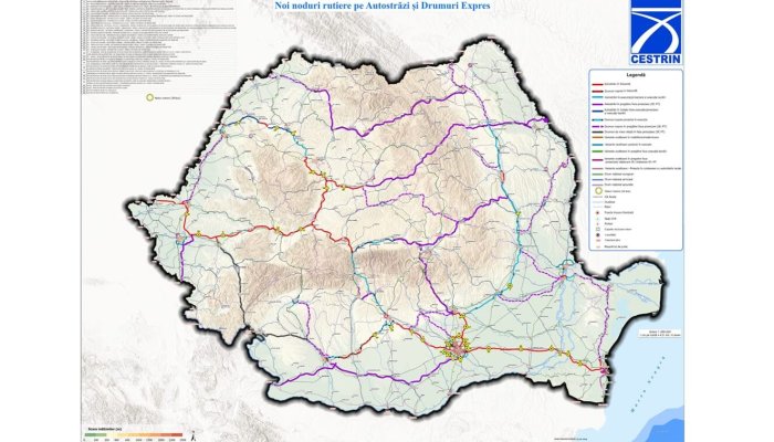 harta noduri rutiere autostrazi