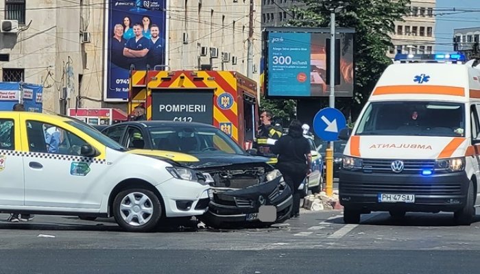 accident in centrul ploiestiului