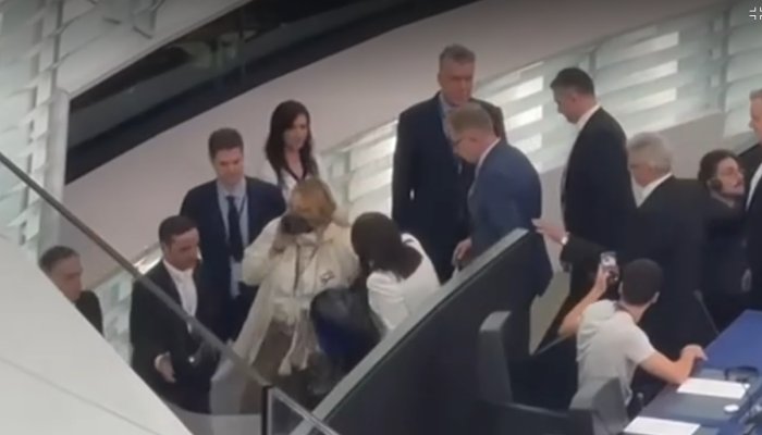 Diana Șoşoacă, evacuată din sala de plen a Parlamentului European