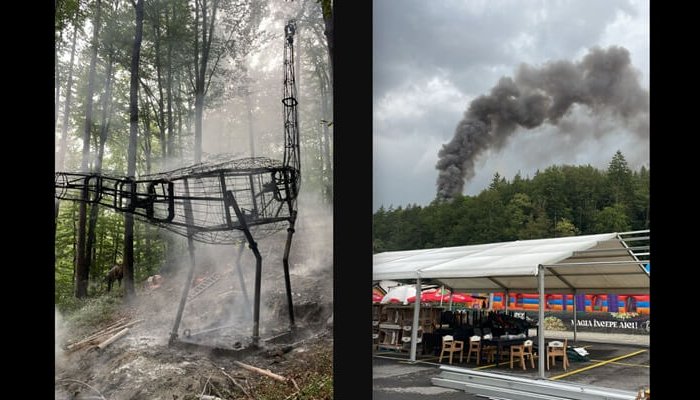 incendiu dino parc râșnov