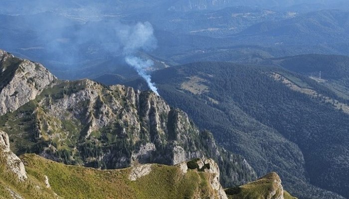 incendiu bucegi