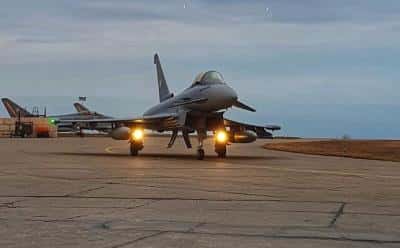 Încă trei avioane Eurofighter Typhoon au venit din Germania, în România, pentru misiune de poliție aeriană 