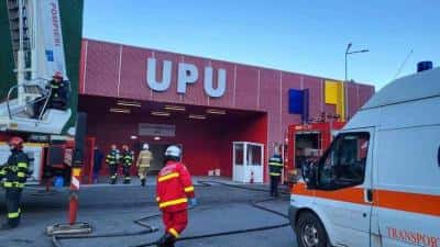 Incendiu la Unitatea de Primiri Urgenţe a Spitalului 