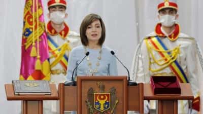 Maia Sandu, ţinta unor atacuri de la Moscova după interzicerea simbolului ''Z'' al invaziei ruse în Ucraina