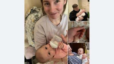 Kira, fetița de trei luni care a murit în atacul de la Odesa, împreună cu mama și bunica ei