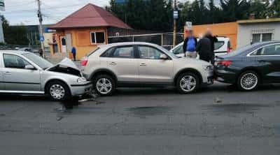 Accident în lanț la ieșirea din Ploiești spre Buzău